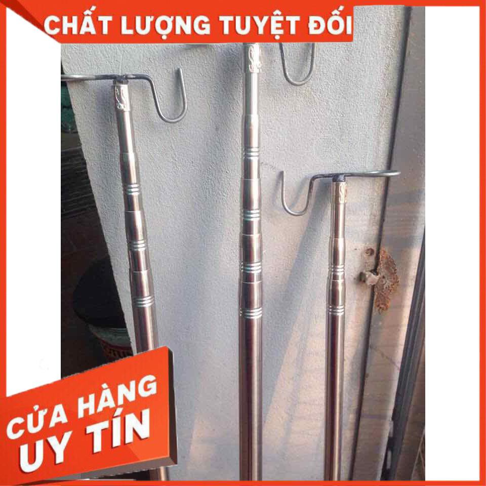 [ XẢ HÀNG ] [Tặng 1 Túi bổi + Móc] Sào bẫy Chim, Sào rút Inox đa năng 3m 5m 6m 7m SAO-CHIM