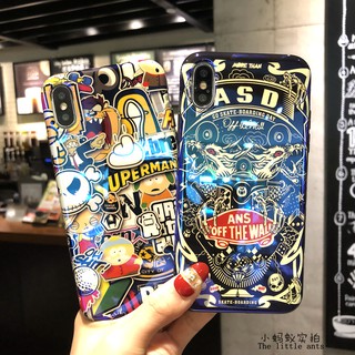 Ốp lưng họa tiết sticker iphone Xs / Xs Max / 8 Plus / 7 Plus