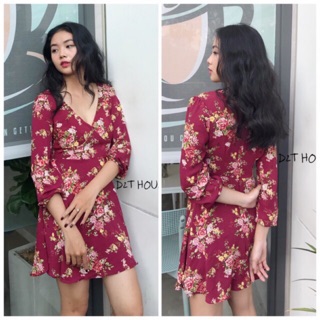 Váy hoa woven dress f21 vnxk