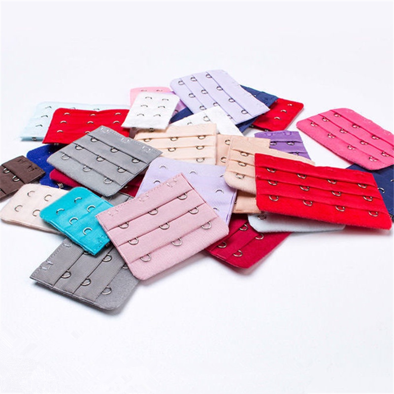 Khóa Nối Dài Dây Áo Ngực 2/3/4 Móc 3 Hàng Nhiều Màu Sắc