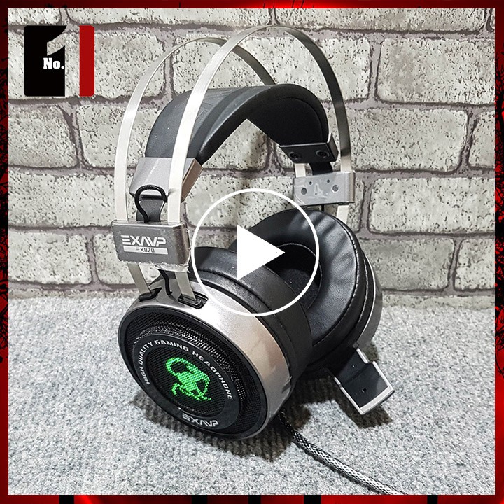 Tai Nghe Gaming LED Chụp Tai Headphone Có Dây EXAVP EX820 - Tai NgheGame Thủ Có Mic Máy Vi Tính Laptop Pc