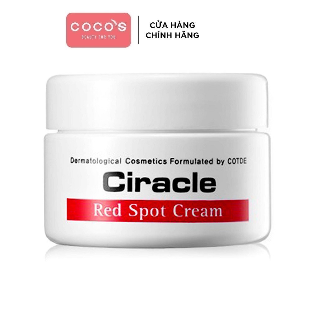 [Mã FMCGMALL -8% đơn 250K] Kem Dành Cho Da Mụn Sưng Đỏ Ciracle Red Spot 30g