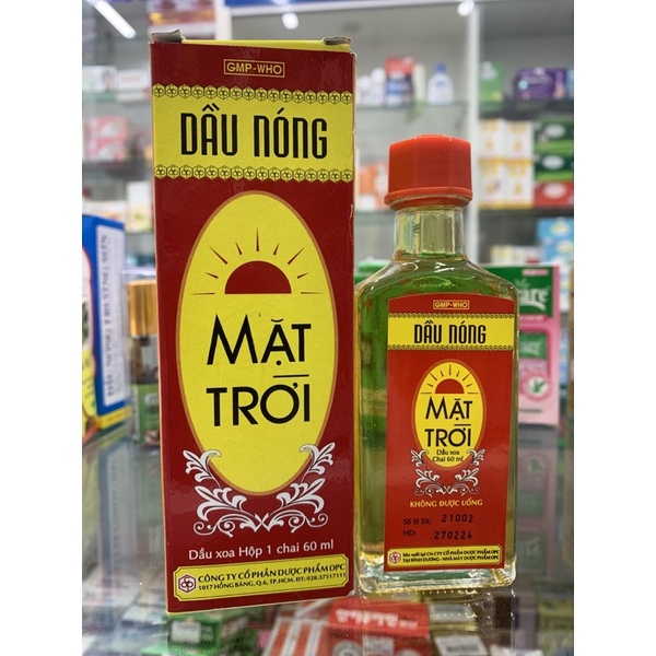 Dầu nóng mặt trời Chính Hãng - OPC - Chai 60ml