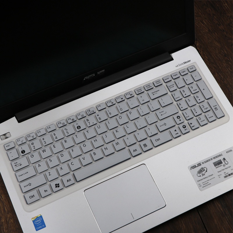 Miếng Dán Bàn Phím Silicone Siêu Mỏng Cho ASUS A55D X555D X555L K550J A556U X540S 15.6 Inch
