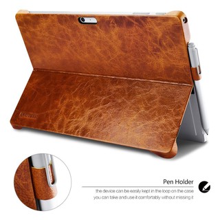 Ốp Lưng Cho Microsoft Surface Pro 7/6/5/4 - Da Thật-Mỏng-Nhẹ - Thương Hiệu Icarer