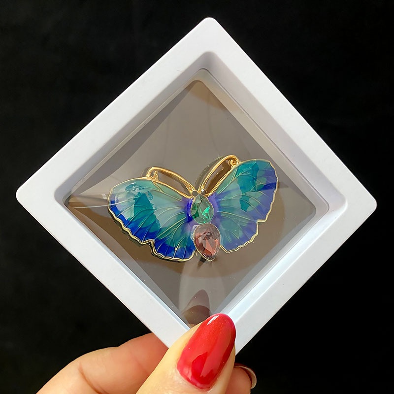 Ghim Cài Áo Hình Bướm Đính Ngọc Trai Nhân Tạo Thời Trang