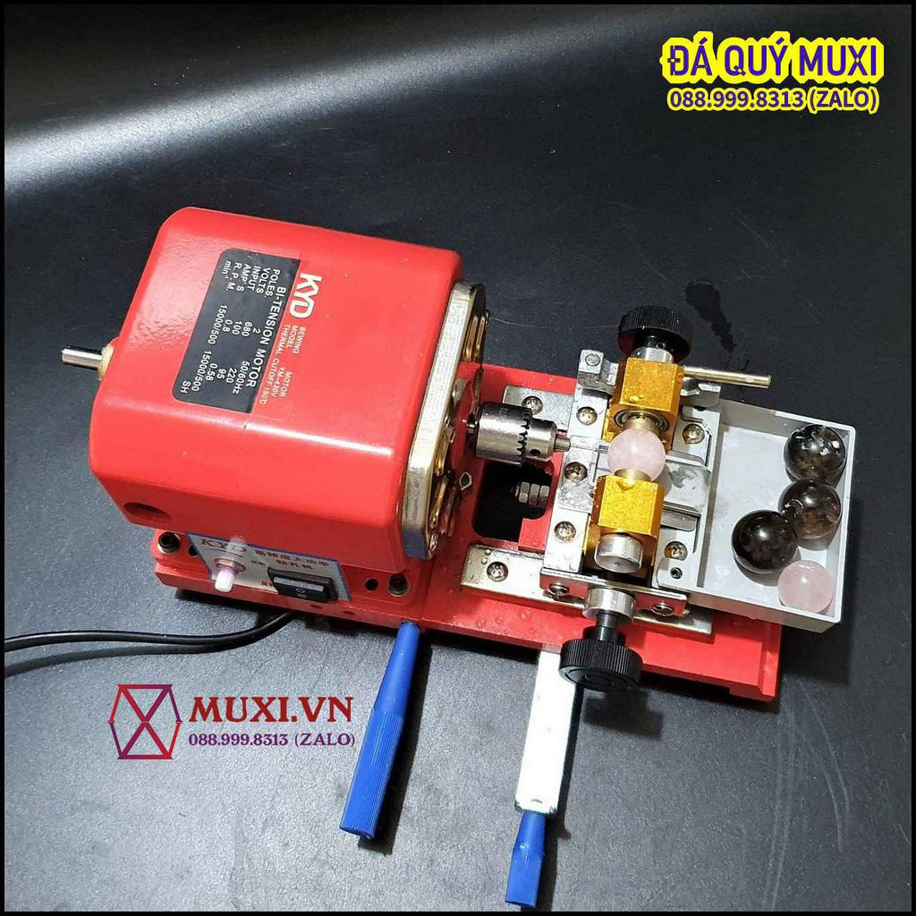 Máy khoan 340W định tâm lỗ hạt đá, ngọc trai, gỗ, trầm hương siêu bền siêu khỏe - tặng kèm bộ mũi khoan hợp kim cao cấp