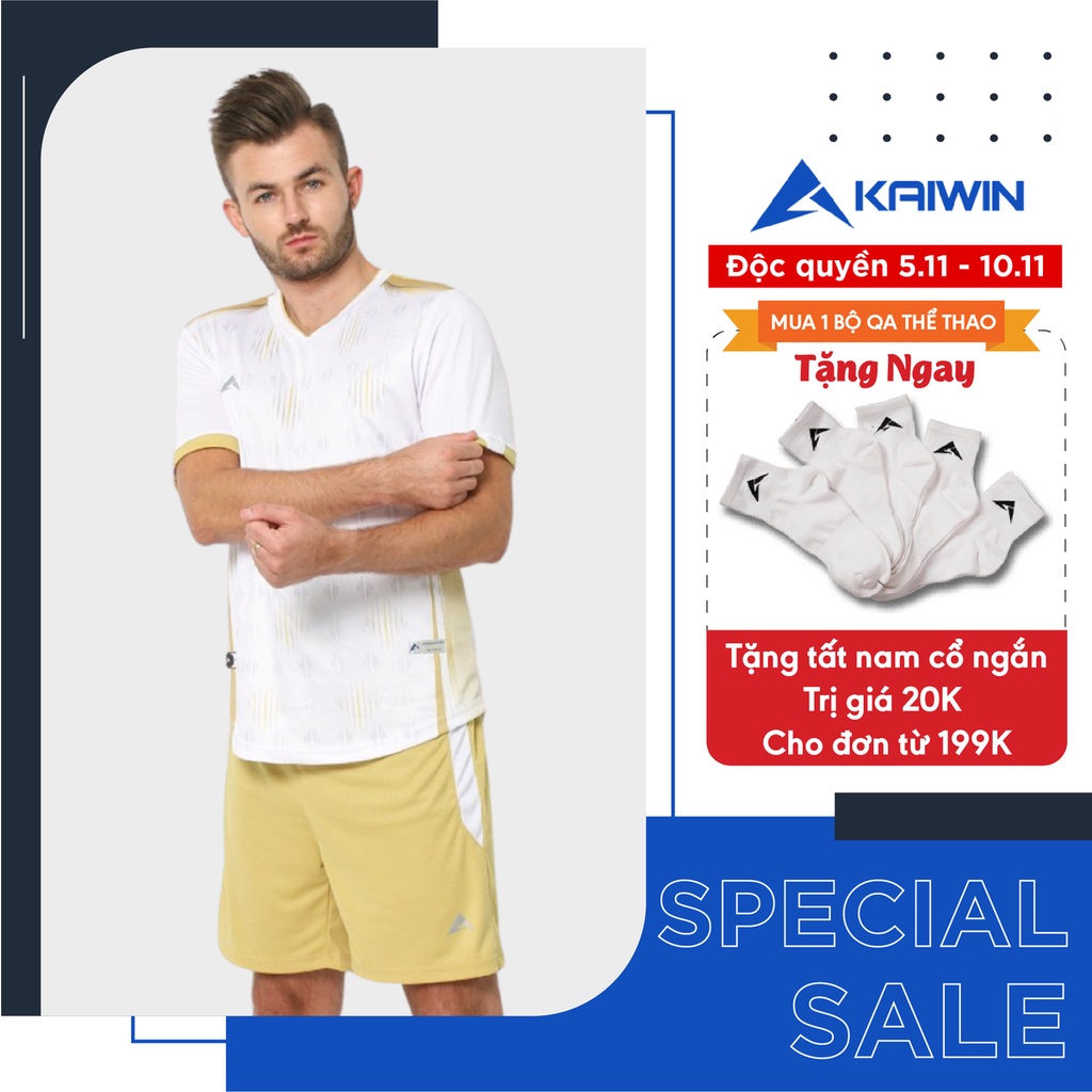 Bộ Quần Áo Thể Thao Nam KAIWIN Fullback Chất Liệu Polyeste Spandex Thấm Hút Mồ Hôi Siêu Nhanh, Co Giãn Cực Tốt