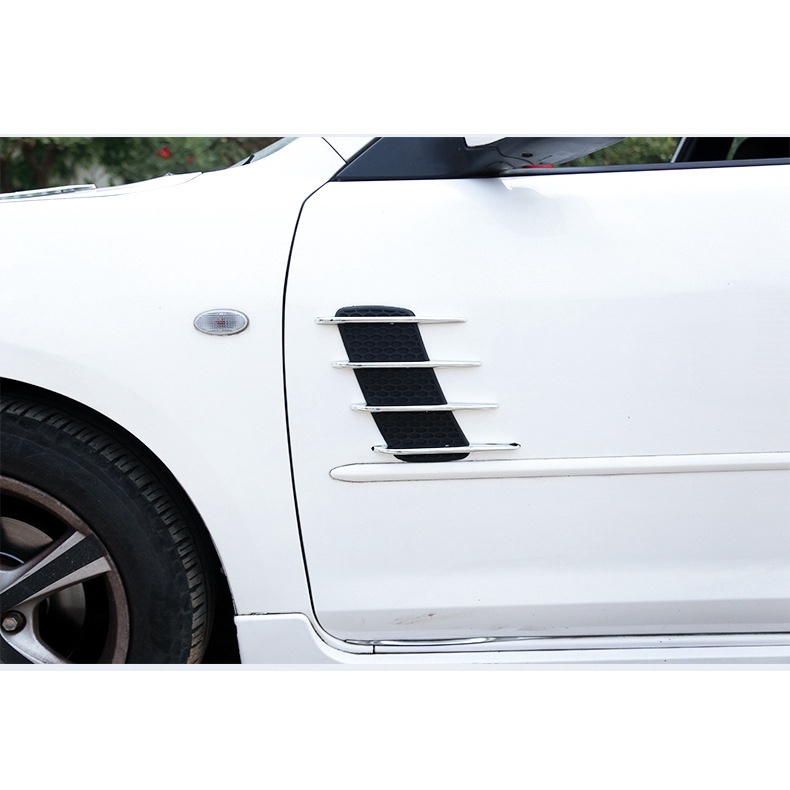 Miếng dán trang trí mô phỏng cửa thoát khí xe ô tô