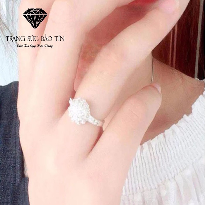 Nhẫn Bạc Pha Lê Cao Cấp - Bảo Tín