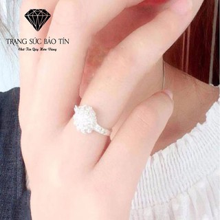 Nhẫn Bạc Pha Lê Cao Cấp - Bảo Tín