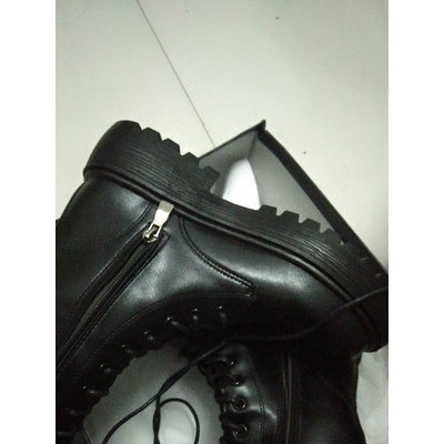 BOOT ĐÙI DA BUỘC DÂY ĐẾ 4CM