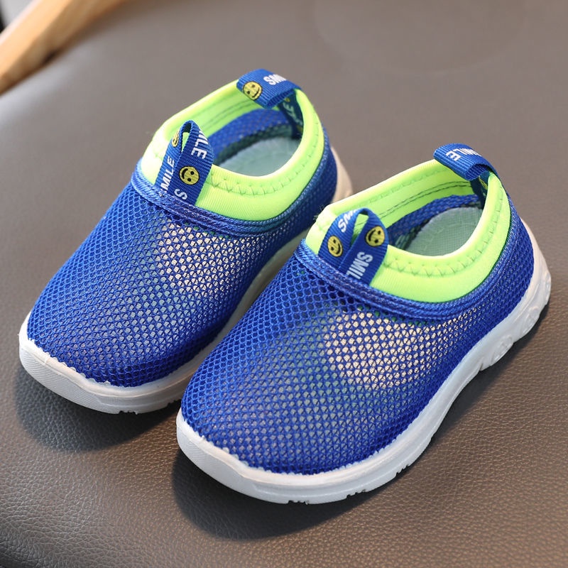 Giày Thể Thao Phối Lưới Thoáng Khí Chống Trượt Thời Trang Mùa Hè Cho Bé
