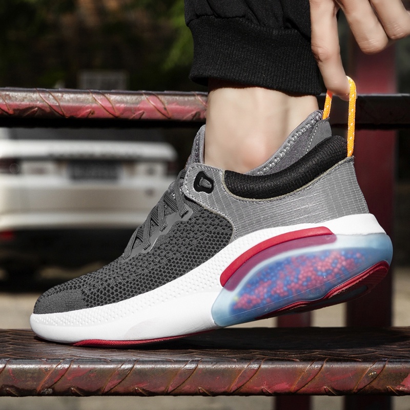 Giày thể thao thông thường cỡ lớn mới cho nam và nữ 36-46, chạy bằng vải bay, chống trượt, chống mài mòn, nhẹ và thoáng khí giày bóng rổ