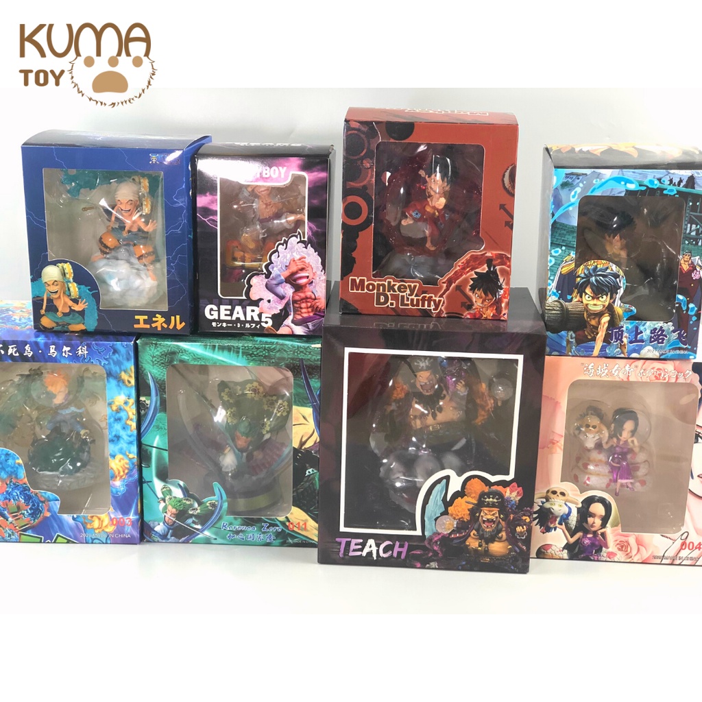 Mô hình anime ONE PIECE: Luffy, Zoro, Ace, Mihawk, Marco, Doflamingo figure anime