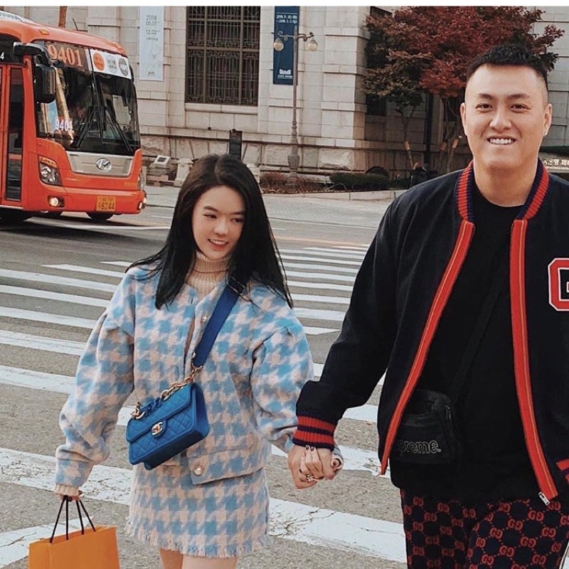 Sét áo dạ crotop mix chân váy kẻ xanh siêu hot hack tuổi (kèm ảnh thật) | BigBuy360 - bigbuy360.vn