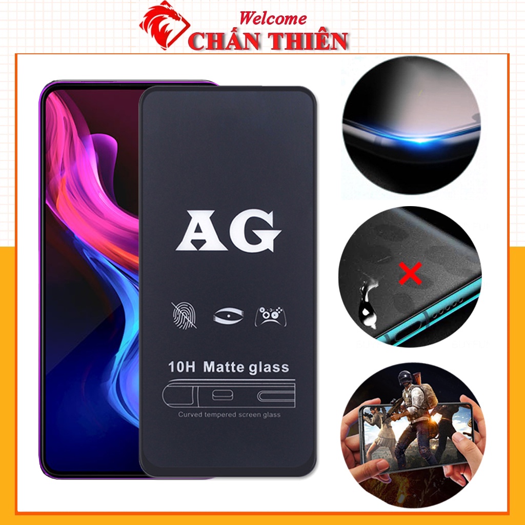 Kính cường lực chống vân tay vsmart Live 4 Joy 4 Active 3 Joy 3 Star 3 Star 4 Joy 2+ Aris Aris pro Full Màn [AG]