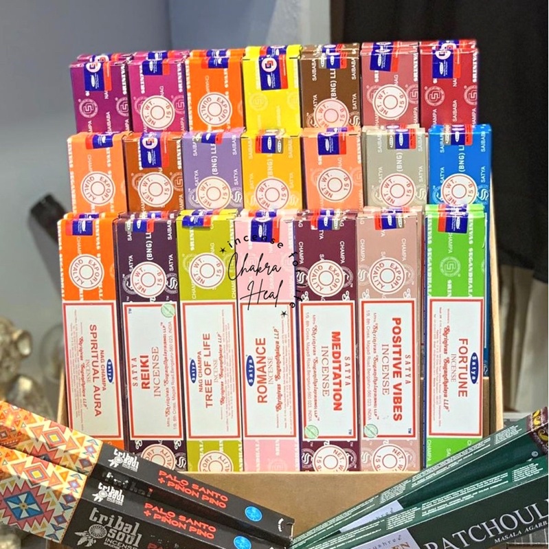 Nhang Satya Incense Thanh Hương Thanh Tẩy Năng Lượng Thư Giãn l CHAKRA HEAL INCENSE