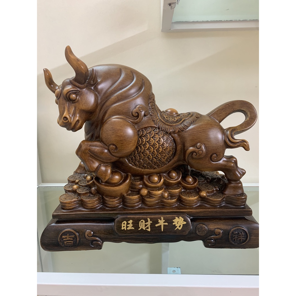 tượng trâu phong thủy tài lộc, thịnh vượng. tượng trâu điêu khắc thủ công trang trí bàn làm việc, quà tặng.
