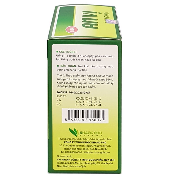 An Vị Khang Phú - Hỗ trợ làm giảm tổn thương dạ dày, tá tràng, giảm các triệu chứng như ợ hơi, ợ chua, đầy bụng
