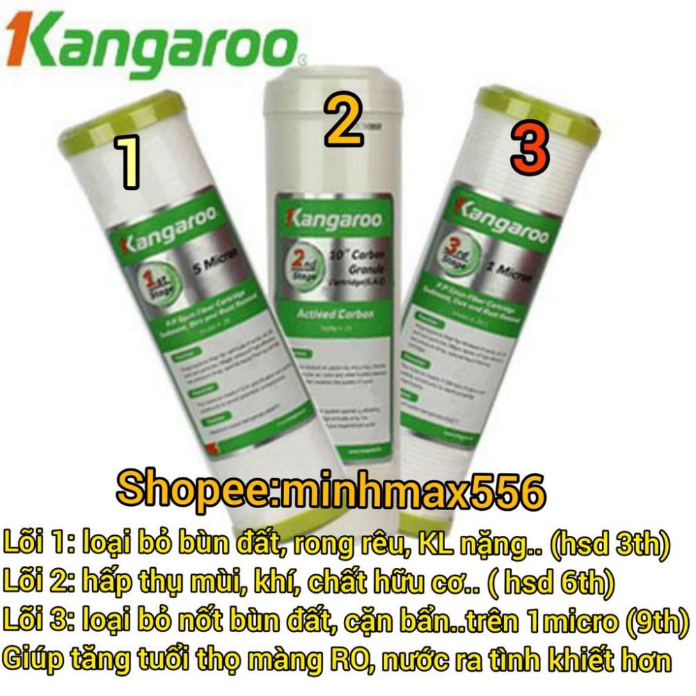 [GIÁ HỦY DIỆT] Bộ Lõi Lọc KANGAROO SỐ 1-2-3 Chính Hãng | Lõi lọc nước Kangaroo Chính Hãng