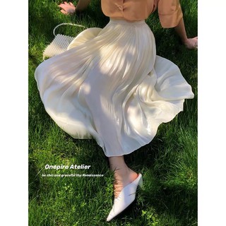 Chân Váy midi lụa Organza cao cấp - ord