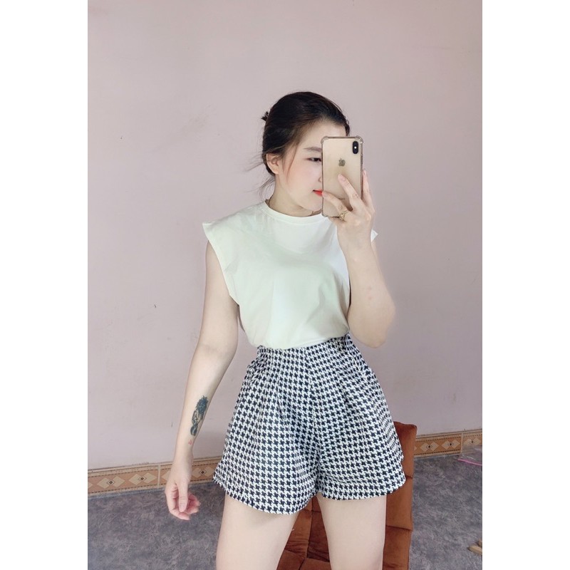 SET ÁO PULL + QUẦN SOOC KẺ ZICZAC | BigBuy360 - bigbuy360.vn