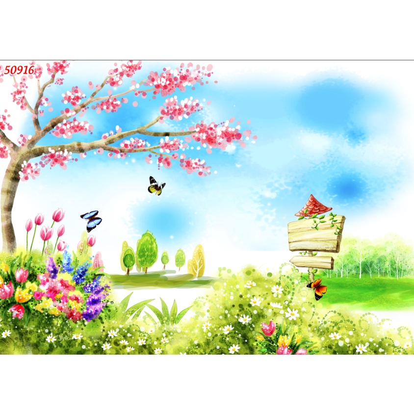 Tranh Dán Tường Giành Cho Trẻ Em Khổ Lớn KÍCH THƯỚC KHÔNG GIỚI HẠN