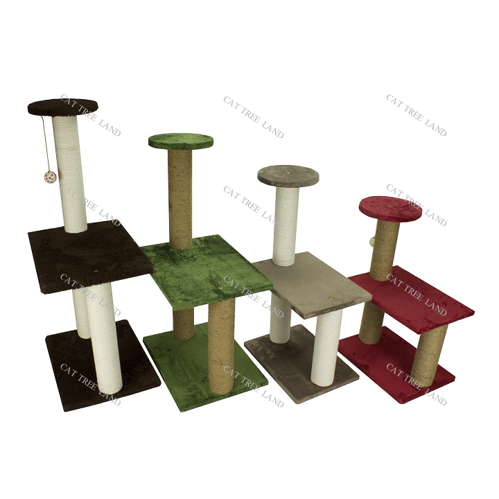 TRỤ CÀO MÓNG (CATTREE) BẰNG GỖ CHO MÈO 122.134.160.172 .- NHÀ CÂY CHO MÈO MÀI MÓNG