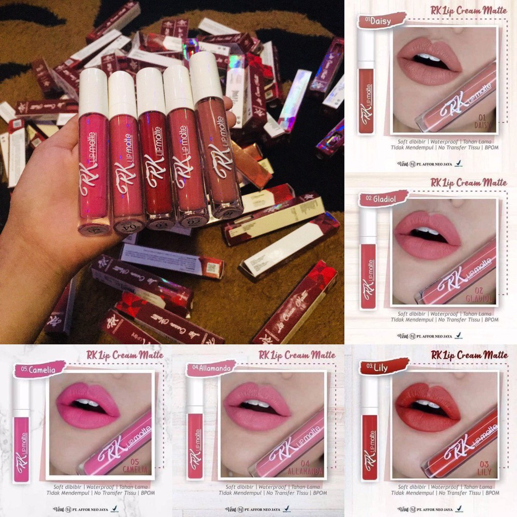 (Hàng Mới Về) Son Môi Rk Màu Lì Trang Điểm Chuyên Dụng | BigBuy360 - bigbuy360.vn