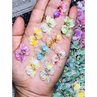 Combo 10 hoa gắn móng tay,hoa gắn móng tay, combo hoa nail,