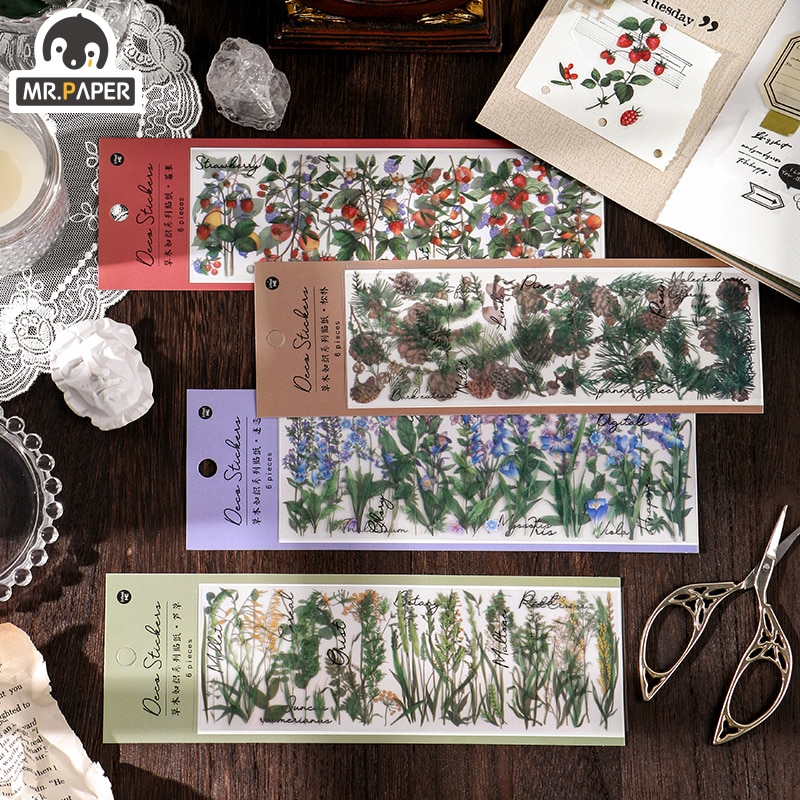 Set 6 Tấm Hình Dán Trang Trí Đa Năng Chất Lượng Cao