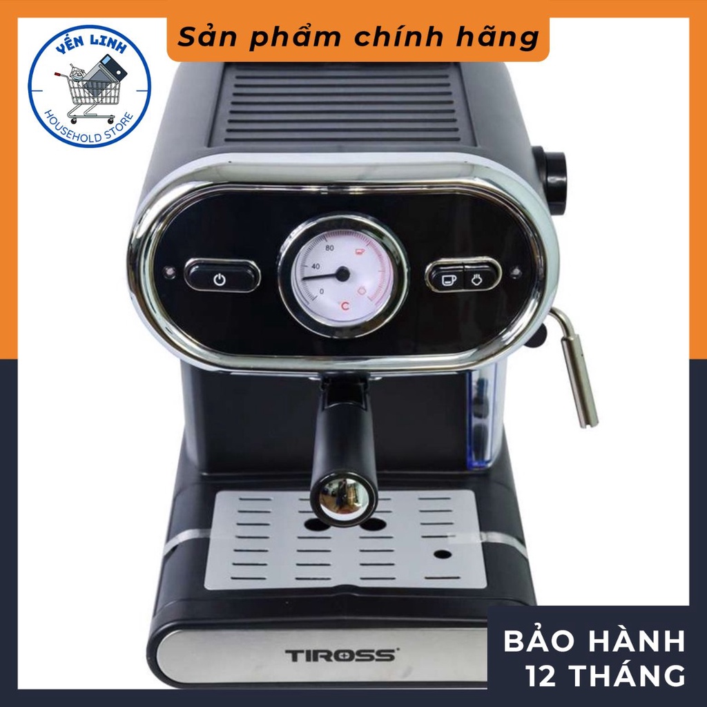 Máy pha cafe Espresso, capuchino Tiross TS6211 , Chính hãng, BH 12 tháng