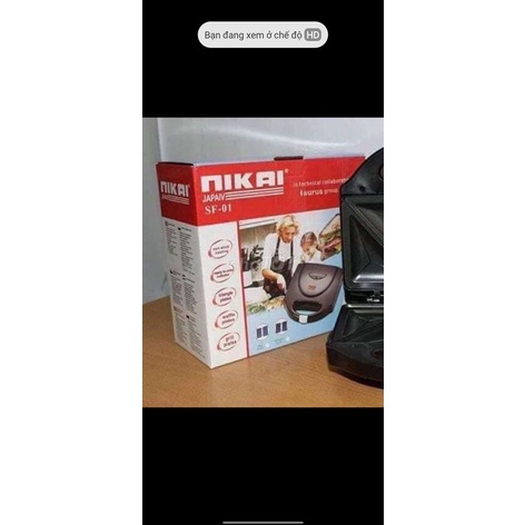 Máy nướng bánh NIKAIL rất tiện lợi chuẩn bị bữa sáng nhanh chóng chưa đến 5p cho cả gia đình