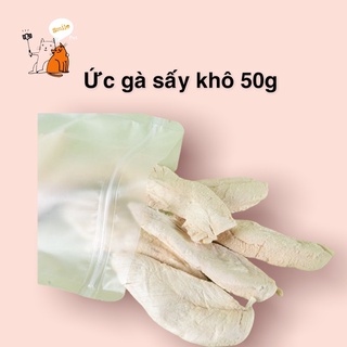Ức gà sấy khô 50g chó mèo
