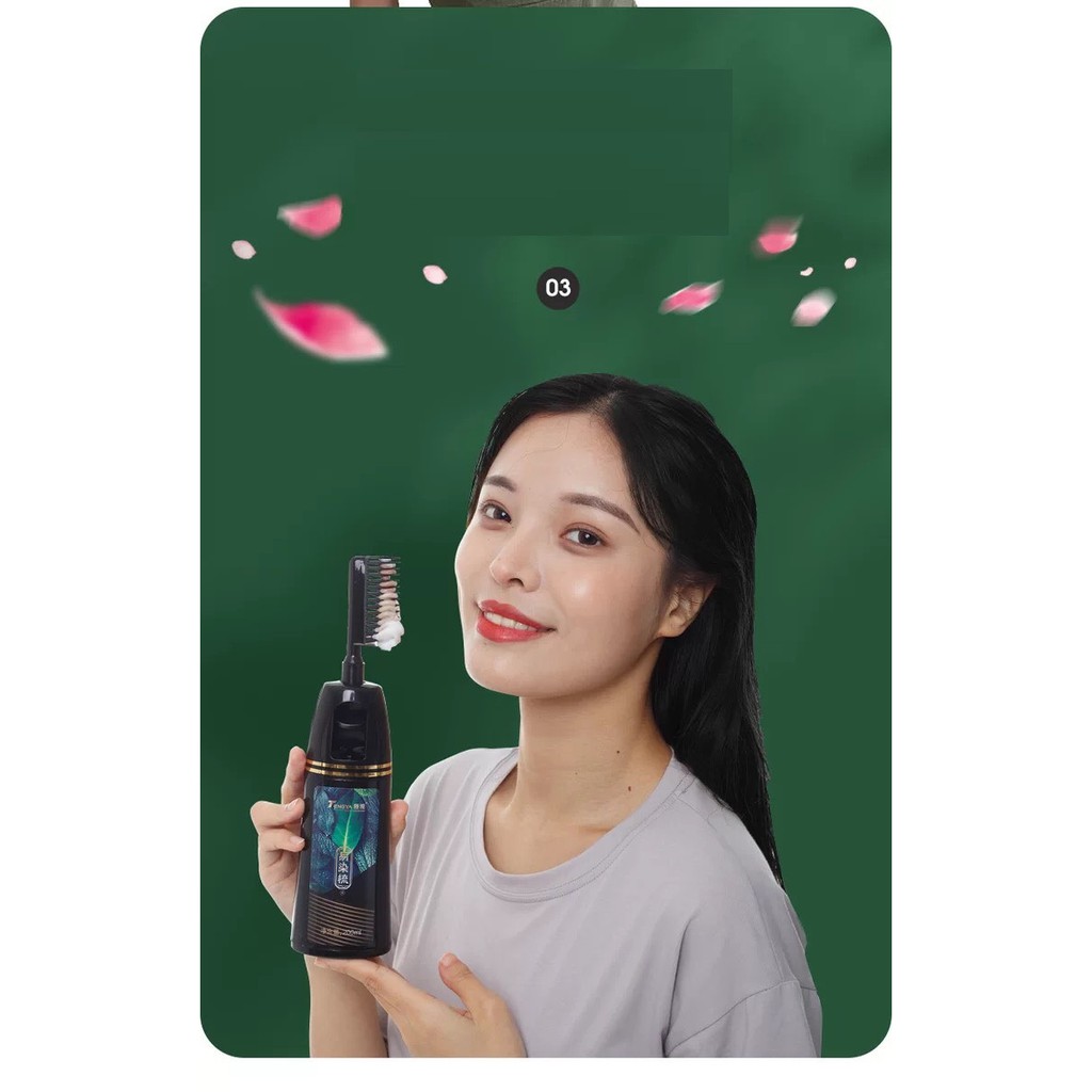 LƯỢC NHỘM ĐEN thảo dược TÓC THÔNG MINH - thế hệ mới tiện lợi - DẦU GỘI NHUỘM TÓC BẠC 200ml | BigBuy360 - bigbuy360.vn