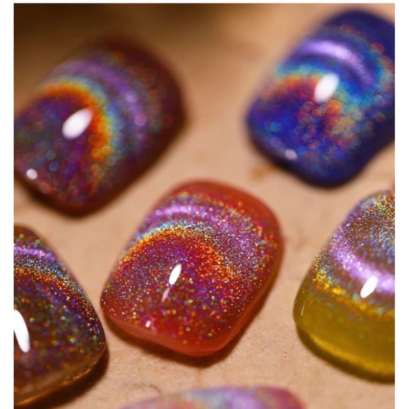 Sơn gel mắt mèo kim cương cầu vồng DIRSE trang trí móng