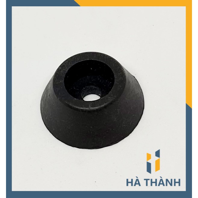 Bộ 10 chiếc đế nhựa lót chân tủ bàn ghế bắn vít (màu đen) - Kích thước rộng 18mm, cao 8mm