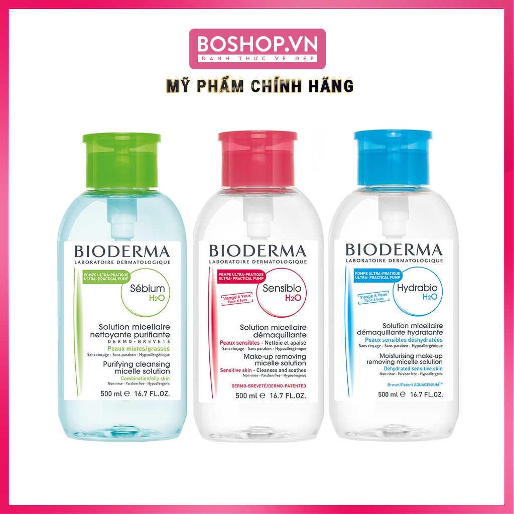 Nước Tẩy Trang 500ml Bioderma Dành Cho Mọi Loại Da