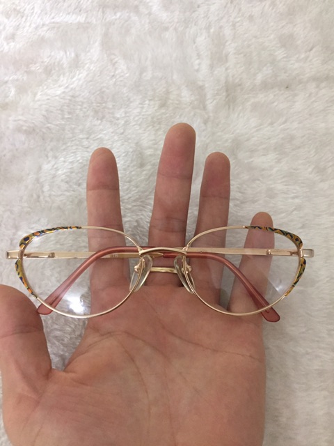 Gọng kính hàng bãi mạ si vàng cao cấp của ý