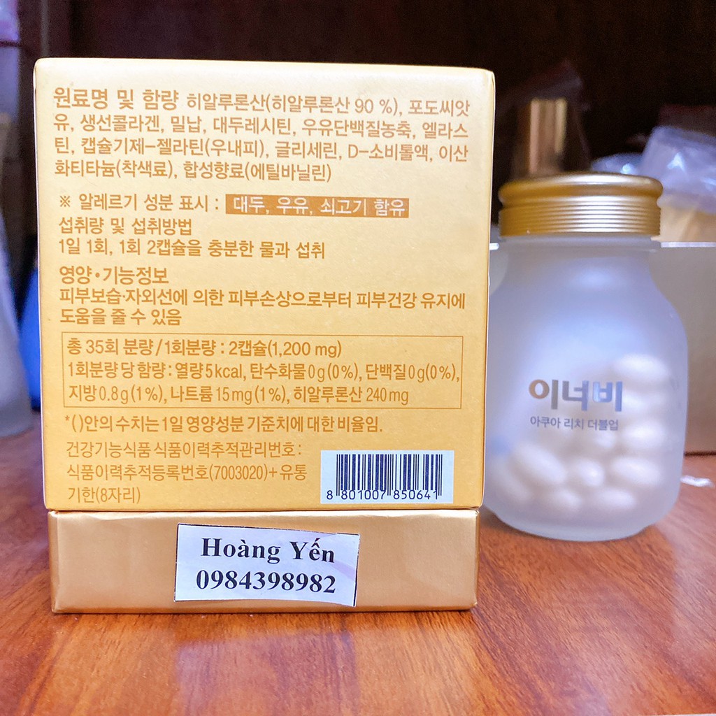 [TẶNG QUÀ]Thực phẩm bảo vệ sức khỏe INNERB AQUA RICH DOUBLEUP (Hộp 70 viên)-date 2023 | BigBuy360 - bigbuy360.vn