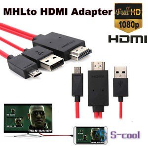 Dây cáp kết nối 1.8M MHL HML Micro USB sang HDMI 1080P HD TV cho Samsung Galaxy