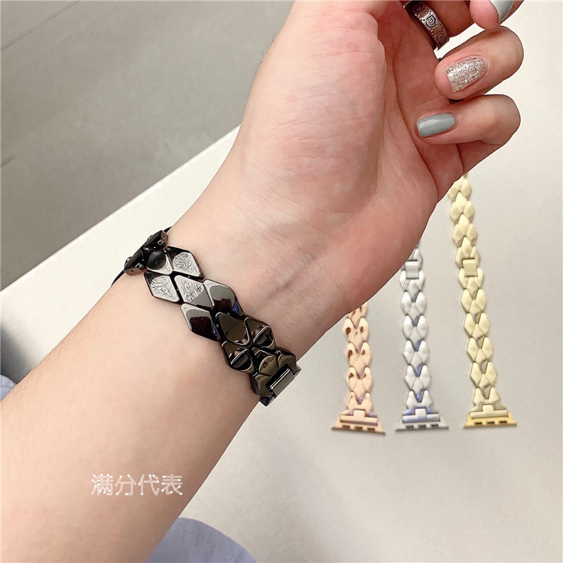 Dây đeo thay thế cho đồng hồ thông minh thích hợp cho Apple Watch 1 2 3 4 5 6 Se 38mm 40mm 42 mm 44mm
