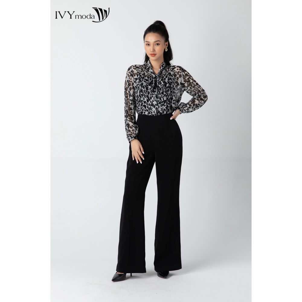 Quần dài nữ ống loe IVY moda MS 22M6950