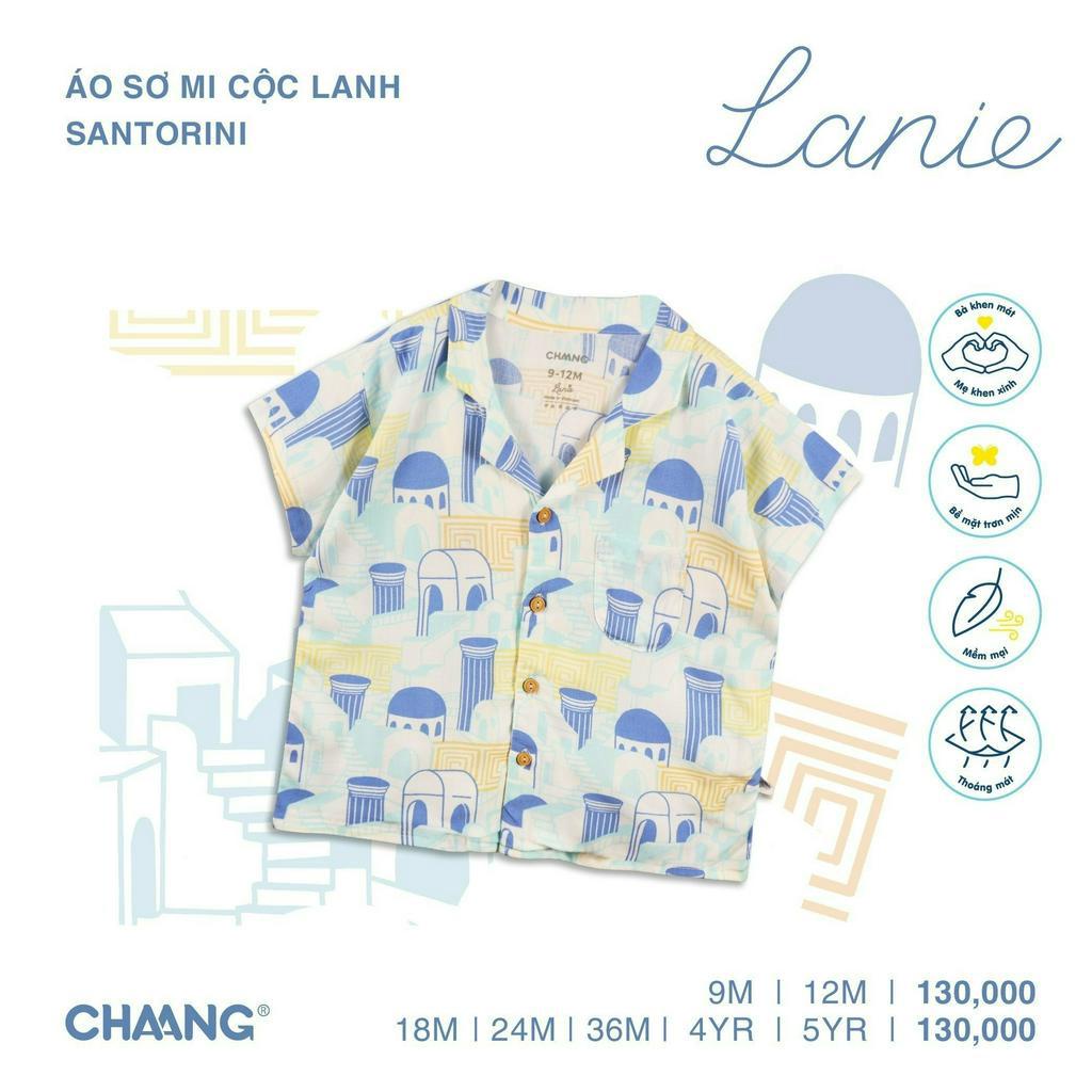 Áo Sơ Mi Cộc Lanh Santorini CHAANG  SS23D4