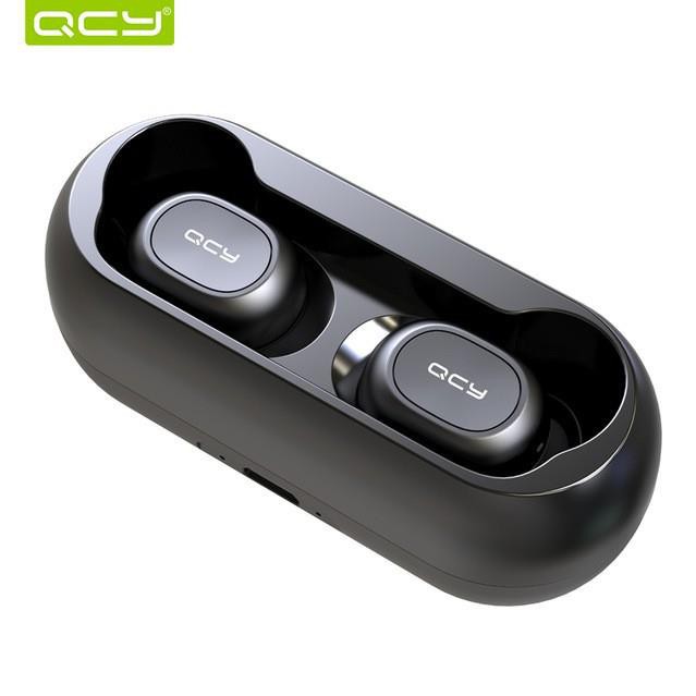 Tai nghe nhét tai không dây QCY T1 - QCY T2C công nghệ Bluetooth 5.0 (có dock tự sạc)