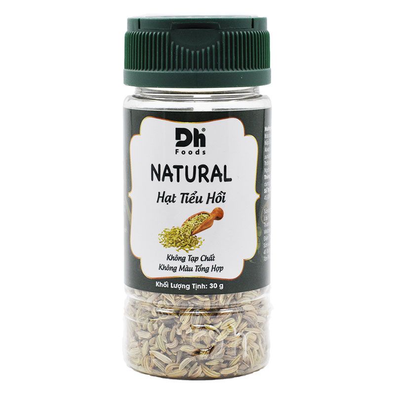 Gia Vị Nấu Ăn Hạt Tiểu Hồi Nguyên Chất 100% Natural Dh Foods Hũ 30G