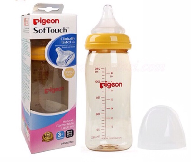 Bình sữa Pigeon SofTouch Nhật Bản 160ml/240ml
