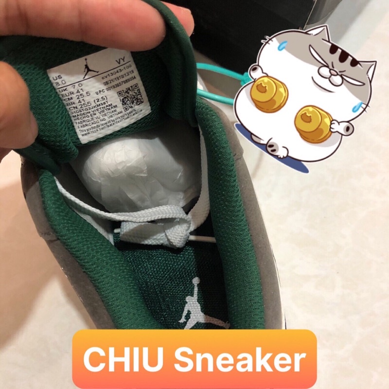 [ CHIU Sneaker ] Giày thể thao jd1 cổ thấp xanh lá phiên bản cao cấp Jordan 1 cổ thấp
