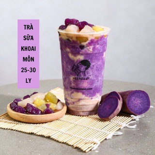 Set Nguyên Liệu Trà Sữa Khoai Môn 25-30 Ly